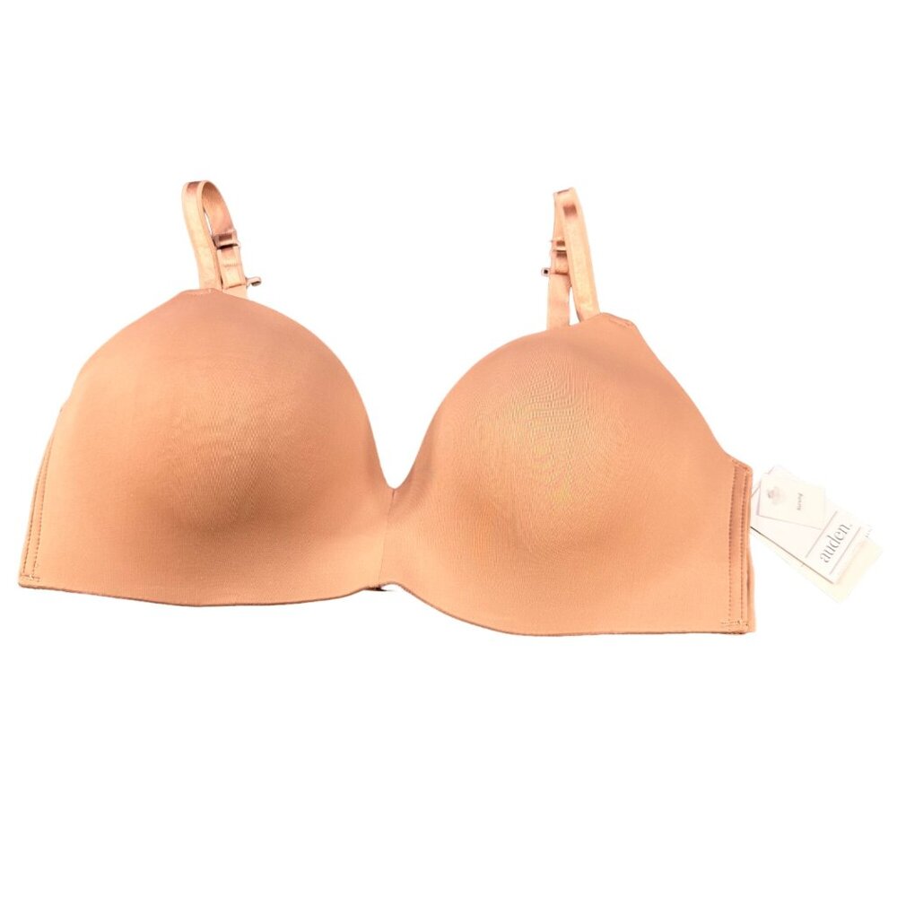 Auden Women's Size 36D Nursing Bra Lightly Lined Wireless 2 Way Straps Mauve New